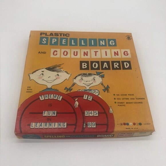 Barbizon Other - Vintage 1950s Barbizon Plastic Spelling and Counting Board